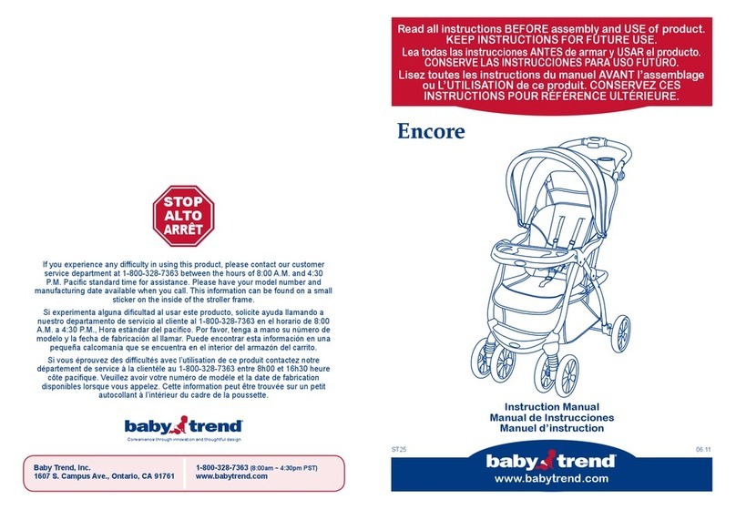 Baby Trend Encore instruction manual