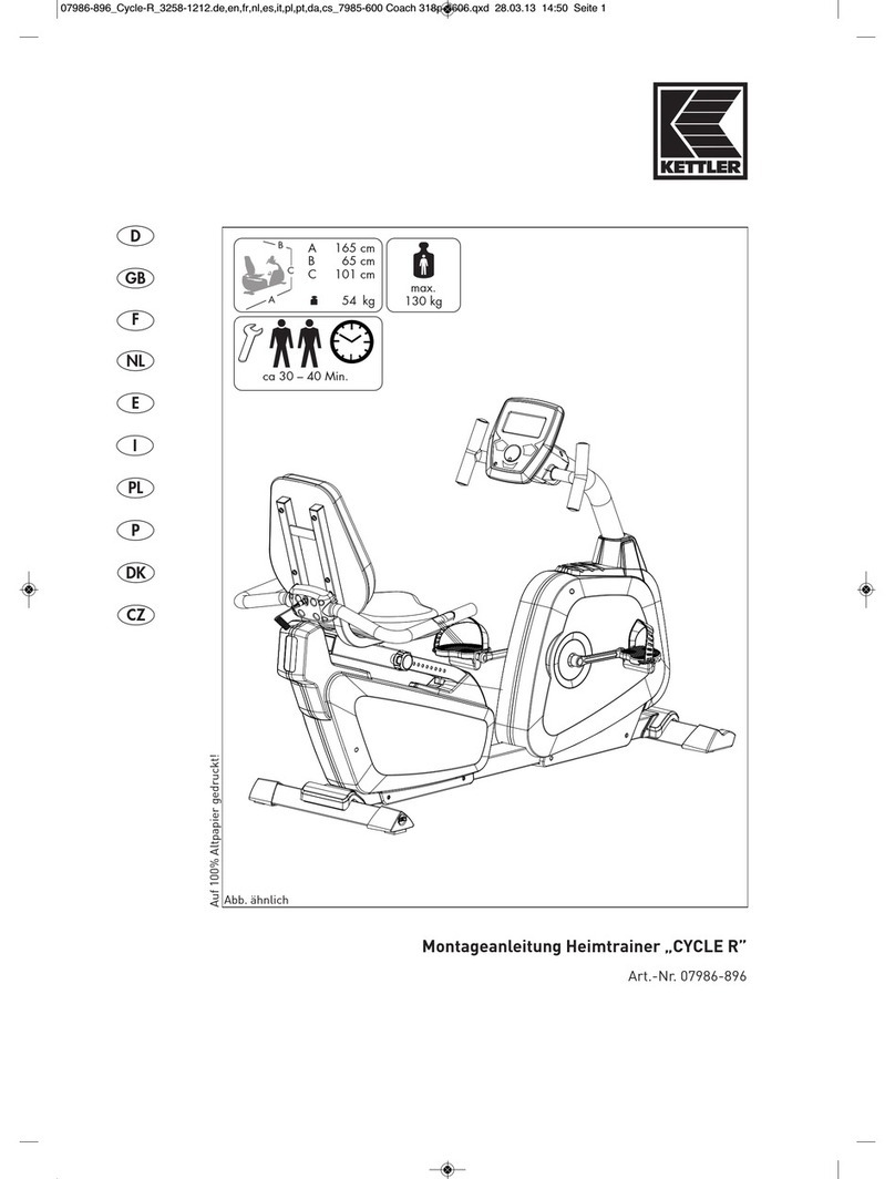 Kettler Cycle R User manual