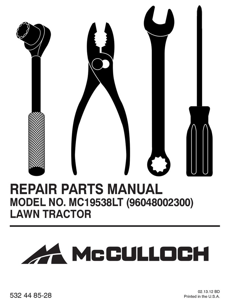 McCulloch MC19538LT Owner's manual
