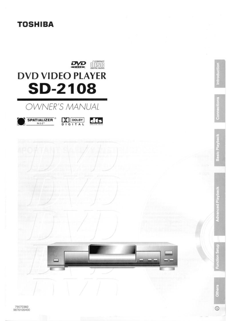 Toshiba SD-2108 User manual