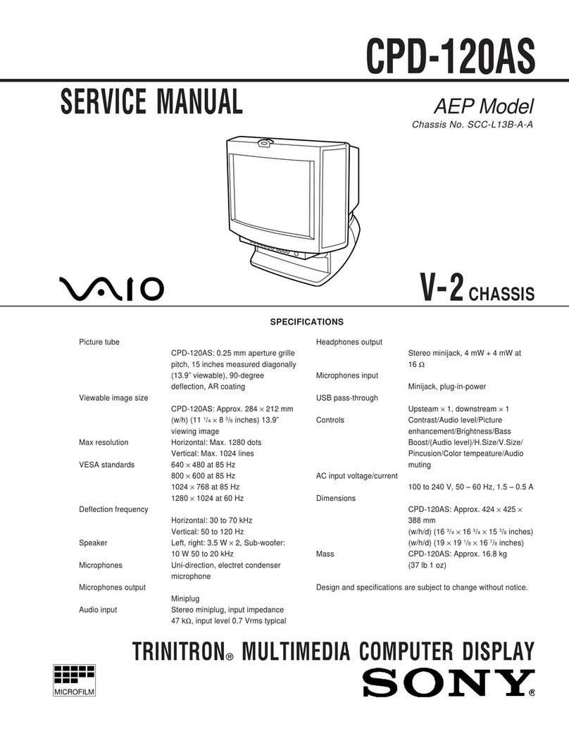 Sony TRINITRON CPD-120AS User manual