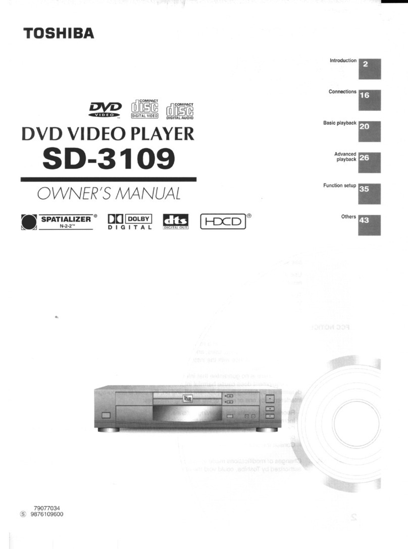 Toshiba SD-3109 User manual