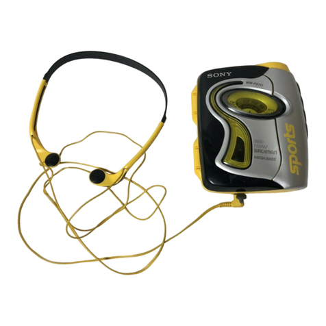 Sony Sports Walkman WM-FS111 Service manual