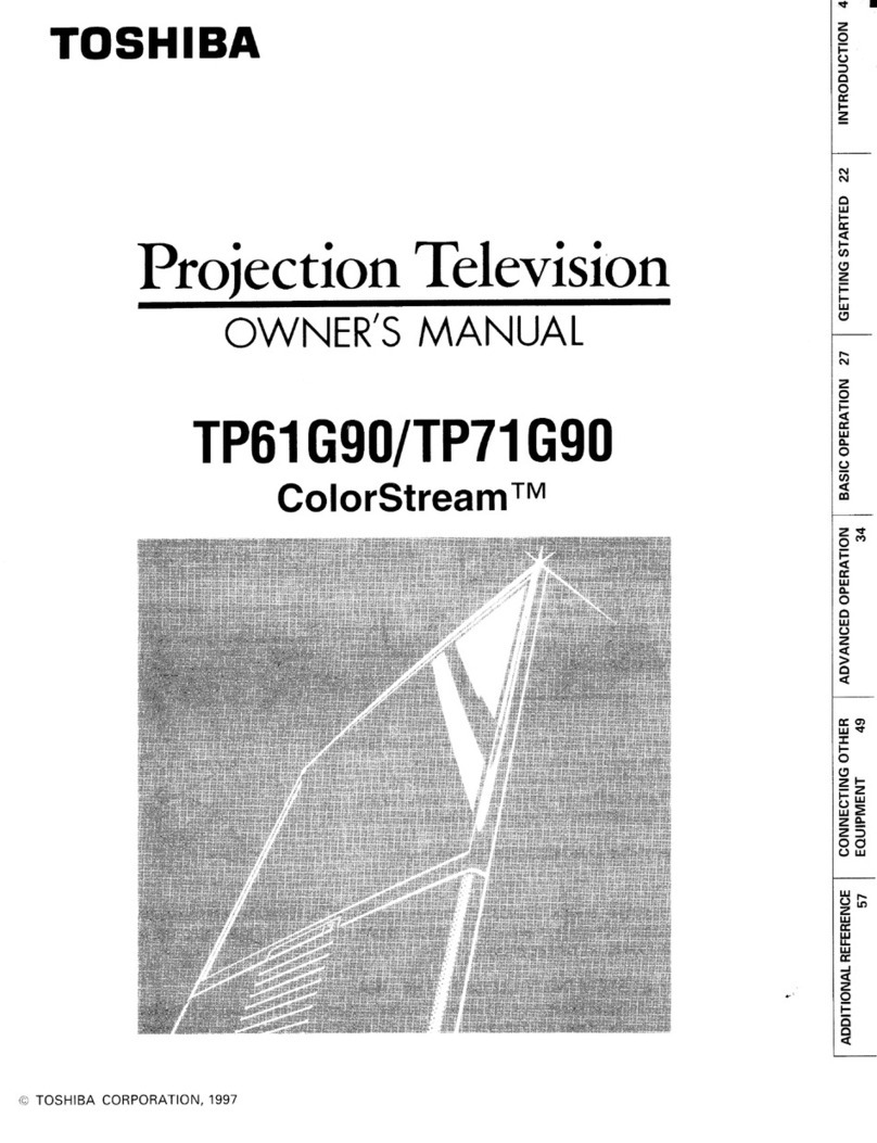 Toshiba ColorStream TP61G90 owner's manual