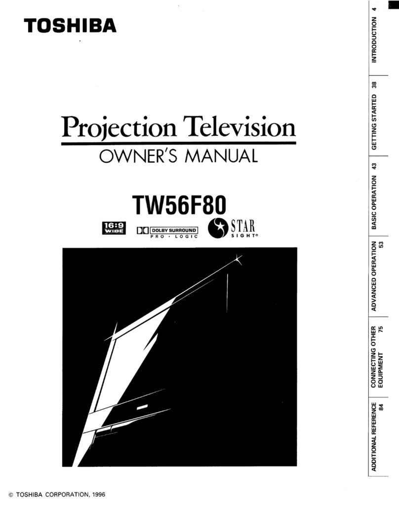 Toshiba TW56F80 User manual Toshiba TW56F80 User manual