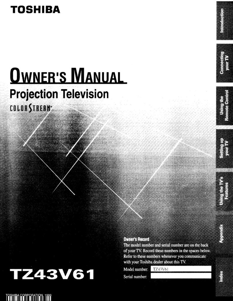 Toshiba TZ43V61 User manual