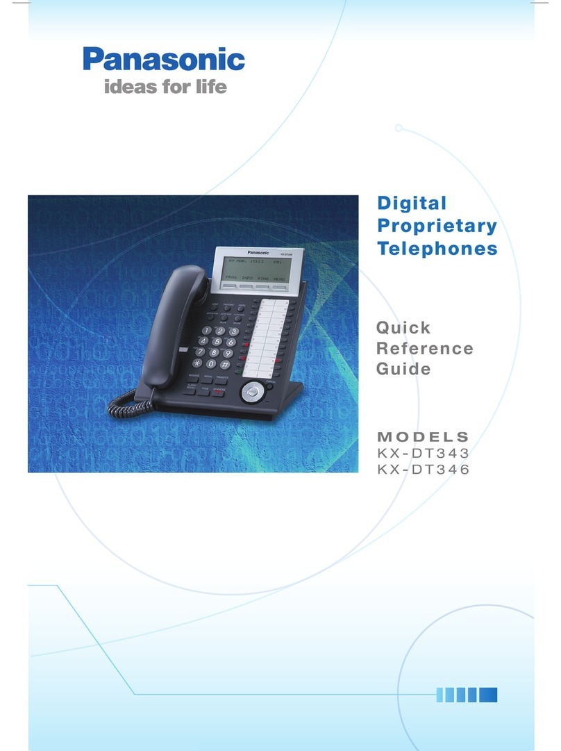 Panasonic KX-DT 343 Series User manual