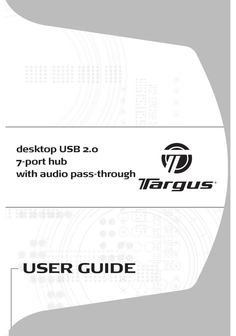 Targus desktop USB 2.0 7-port hub User manual Targus desktop USB 2.0 7-port hub User manual