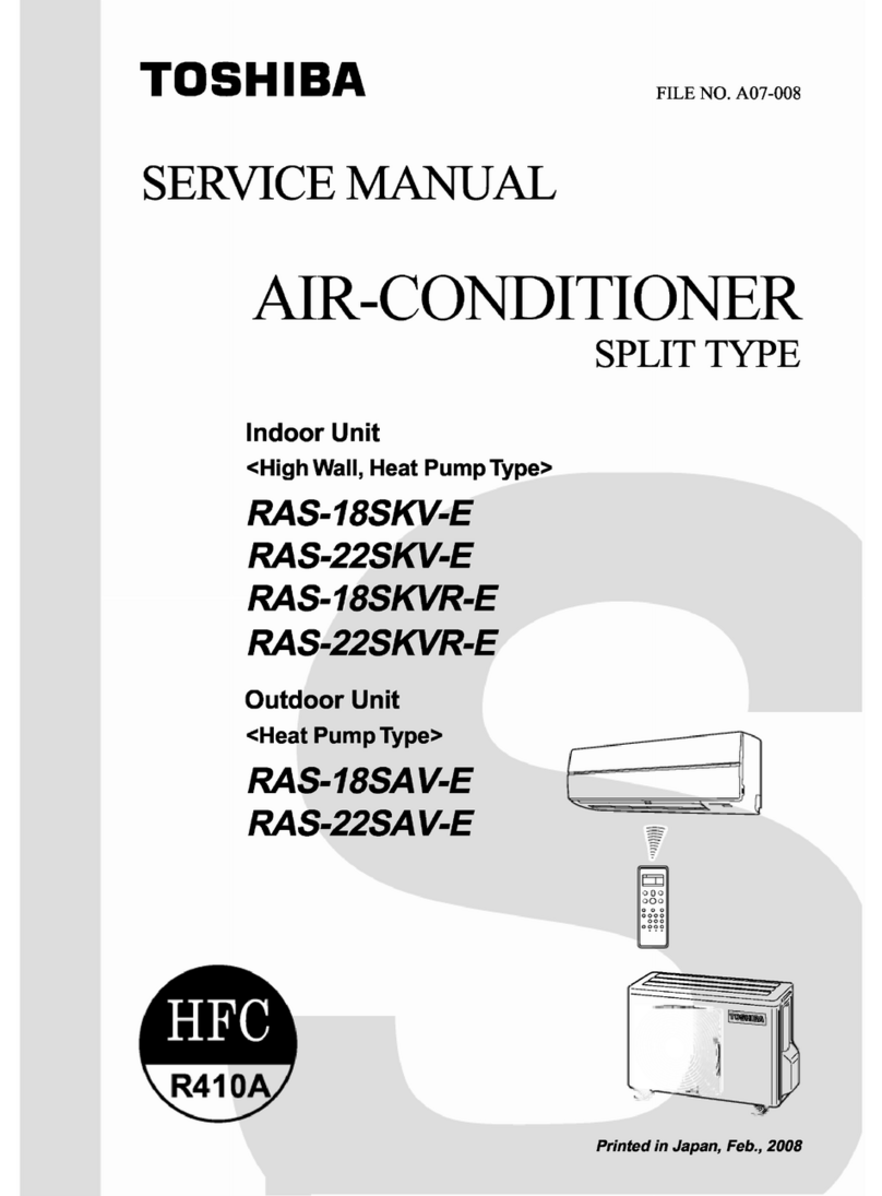 Toshiba RAS-1 8SKII-E User manual