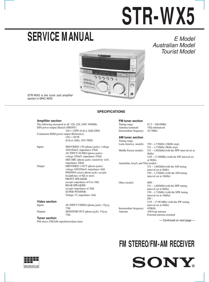 Sony STR-WX5 User manual