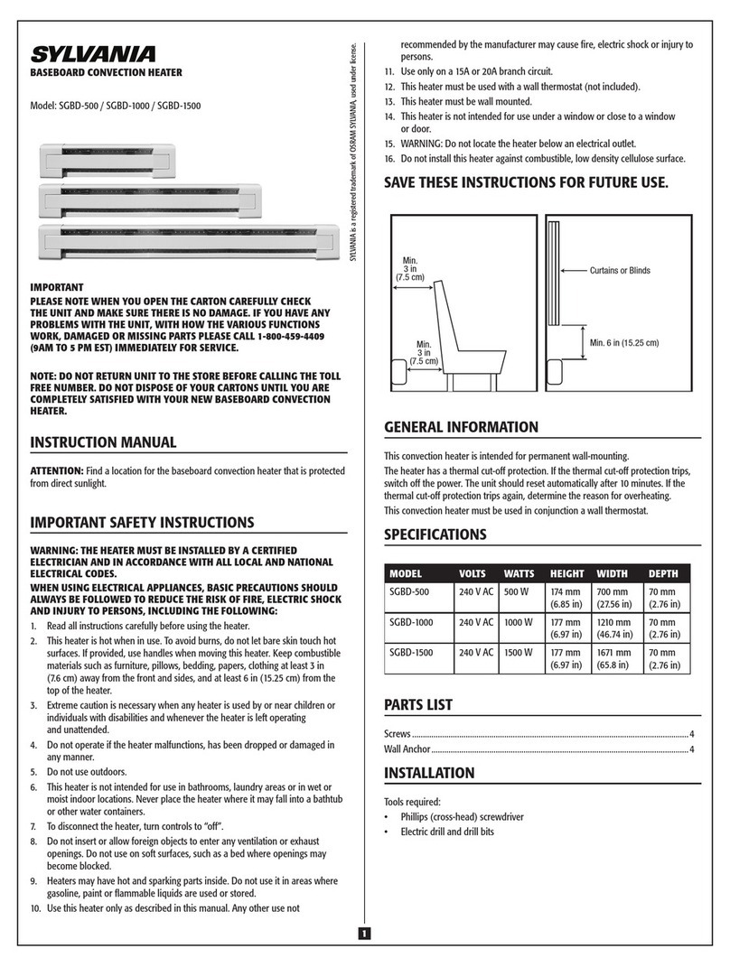 Sylvania SGBD-500 instruction manual
