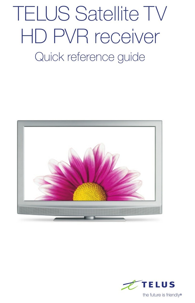 TELUS Satellite TV HD PVR User manual