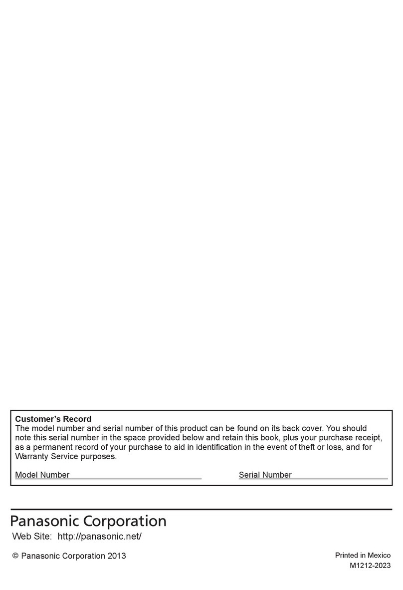 Panasonic Viera TC-L32E6X User manual