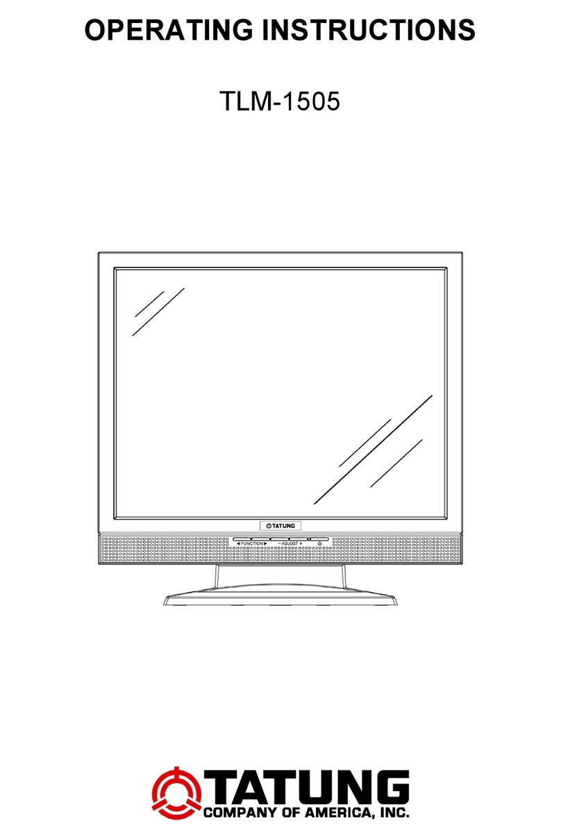 Tatung TLM-1505 User manual