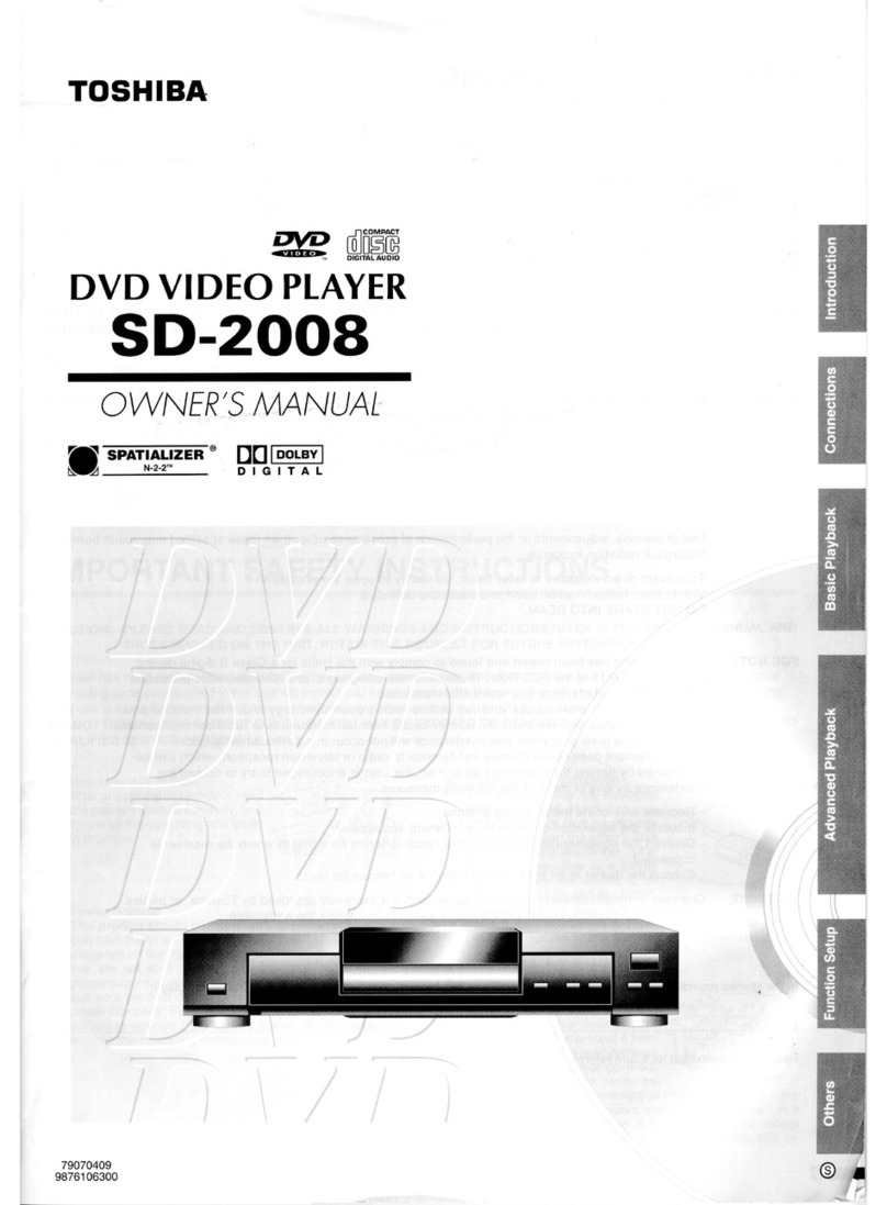Toshiba SD-2008 owner's manual