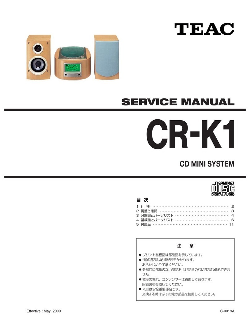 Teac CR-K1 Service manual