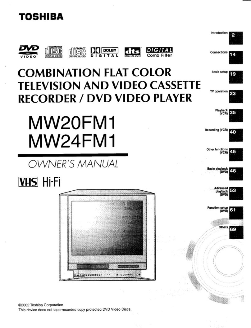 Toshiba MW 20FM1 owner's manual
