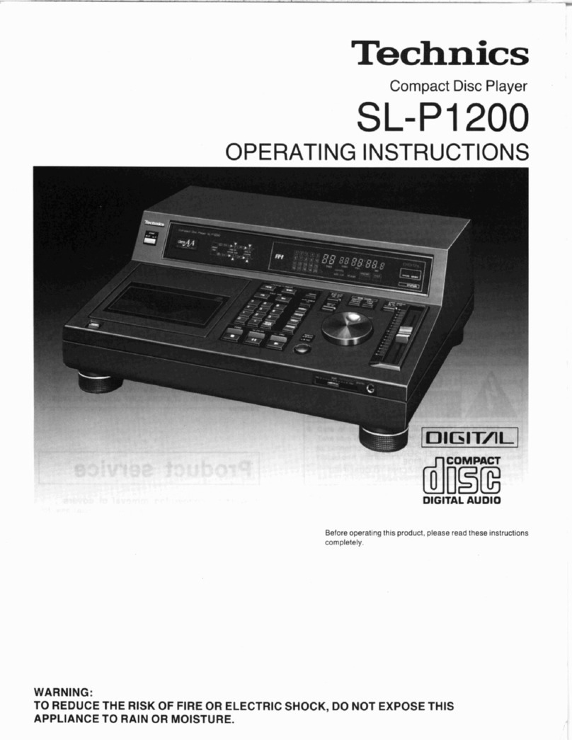 Technics SL-PI 200 User manual