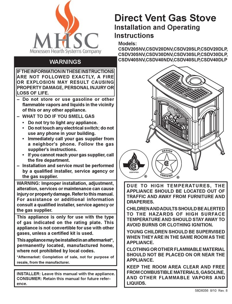 MHSC CSDV20SNV Installation and operating instructions MHSC CSDV20SNV Installation and operating instructions