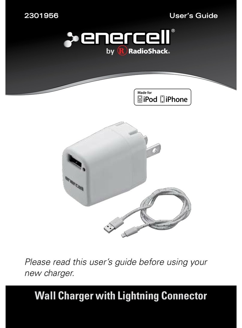 Enercell Wall Charger with Lightning Connector User manual
