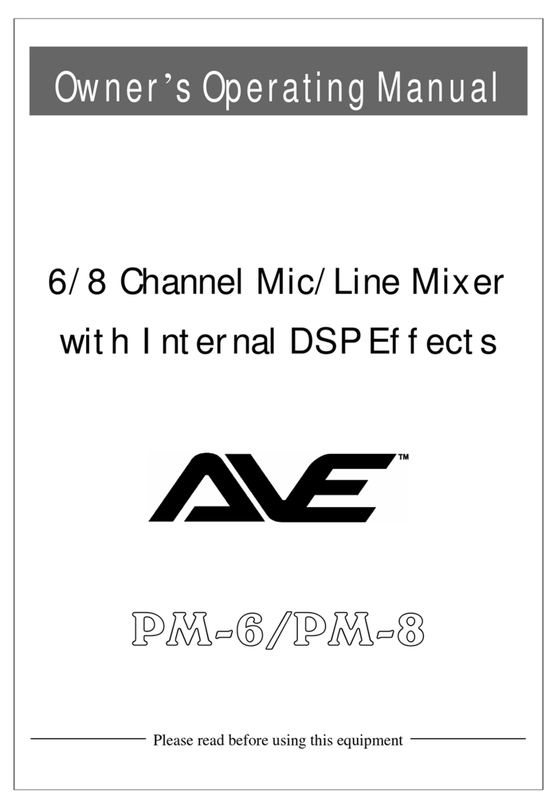 AVE PM-6 operating manual