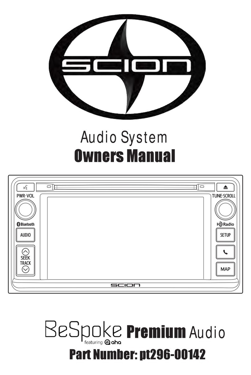 Scion BeSpoke Premium Audio pt296-00142 owner's manual