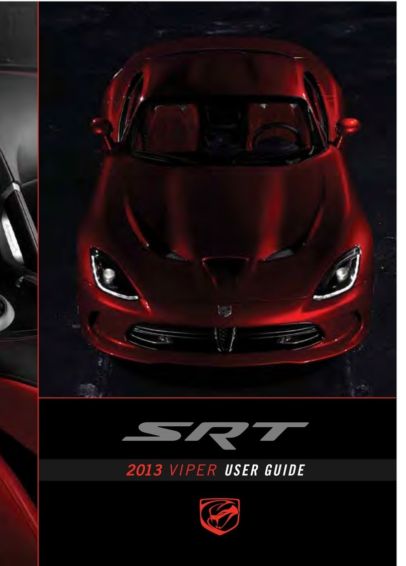 Dodge 2013 VIPER SRT User manual