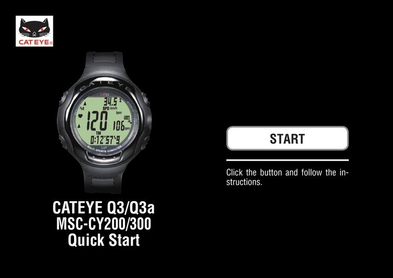 Cateye MSC-CY200 quick start guide