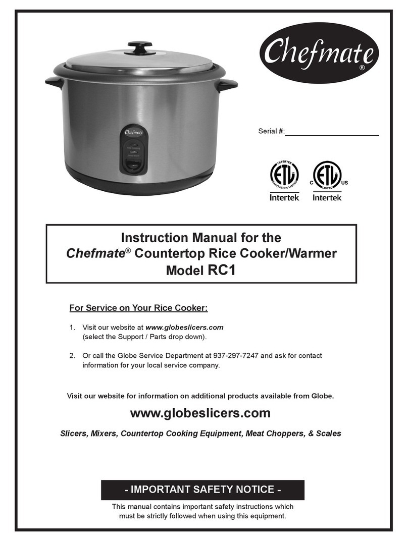 Chefmate RC1 User manual