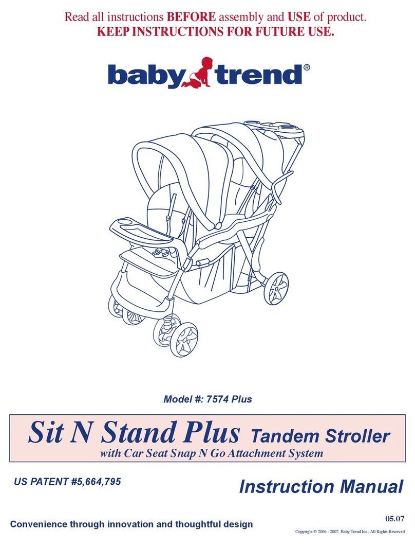 Baby Trend 7574 Plus instruction manual