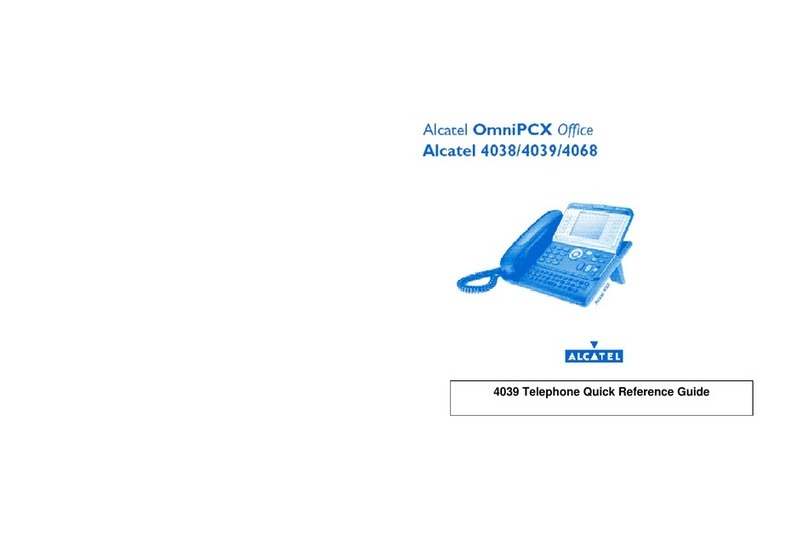 Alcatel OmniPCX Enterprise 4038 User manual