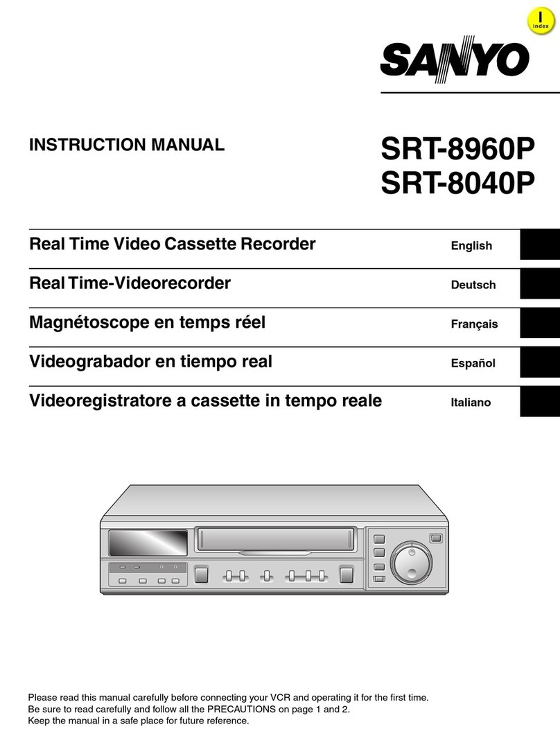 Sanyo SRT-8960P User manual