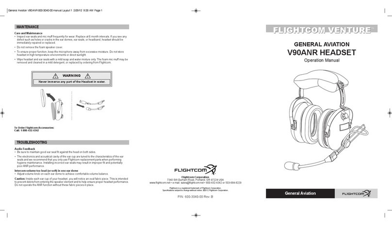 Flightcom VENTURE V90ANR User manual