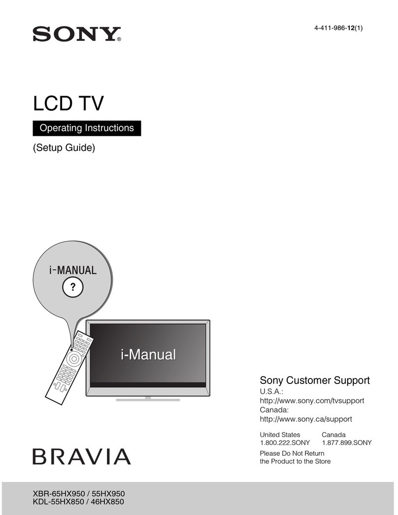 Sony Bravia XBR-65HX950 User manual