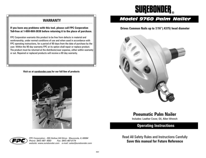 Surebonder 9760 operating instructions