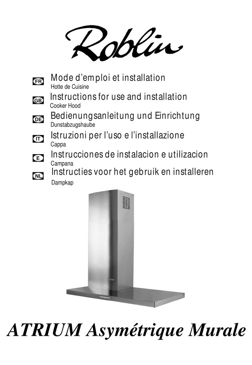 ROBLIN ATRIUM Asymetrique Murale Operation manual ROBLIN ATRIUM Asymetrique Murale Operation manual