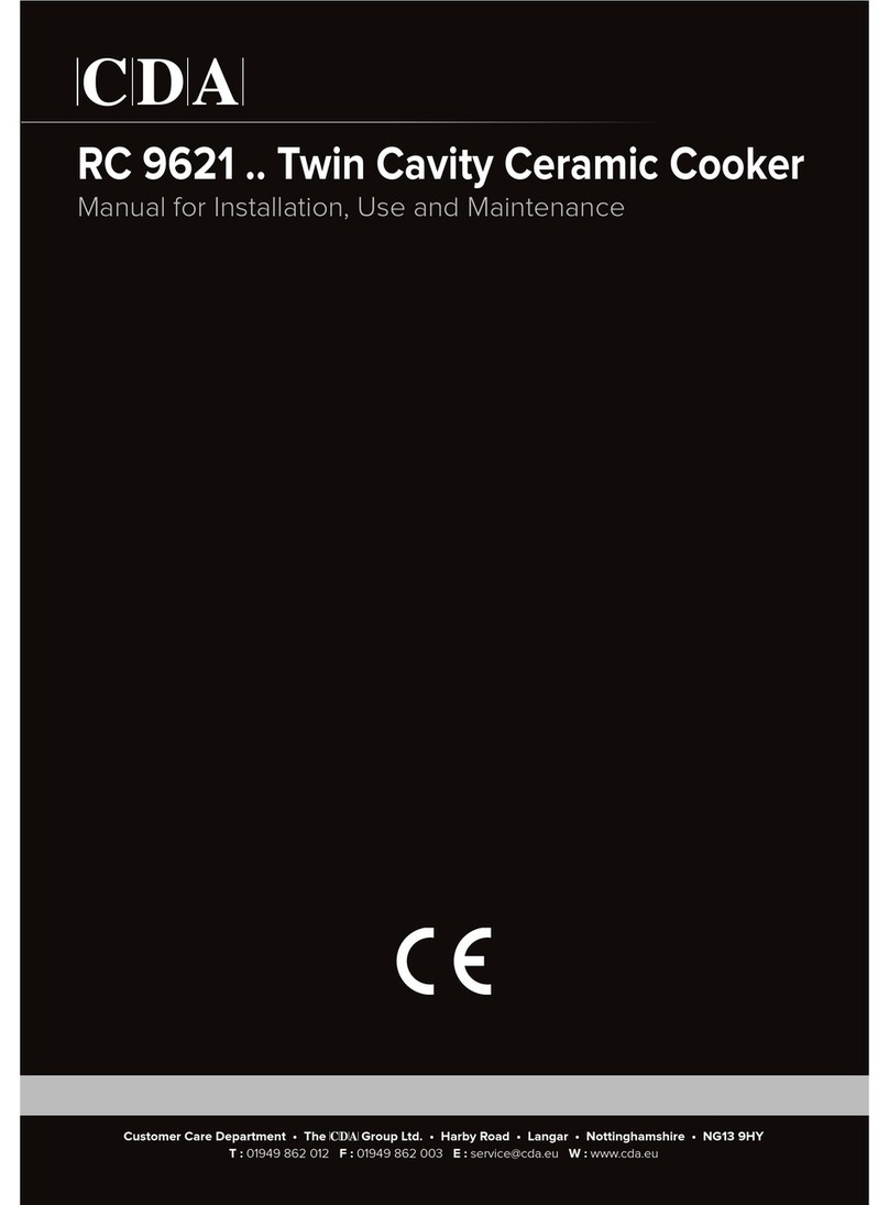 CDA RC 9621 Series Reference manual