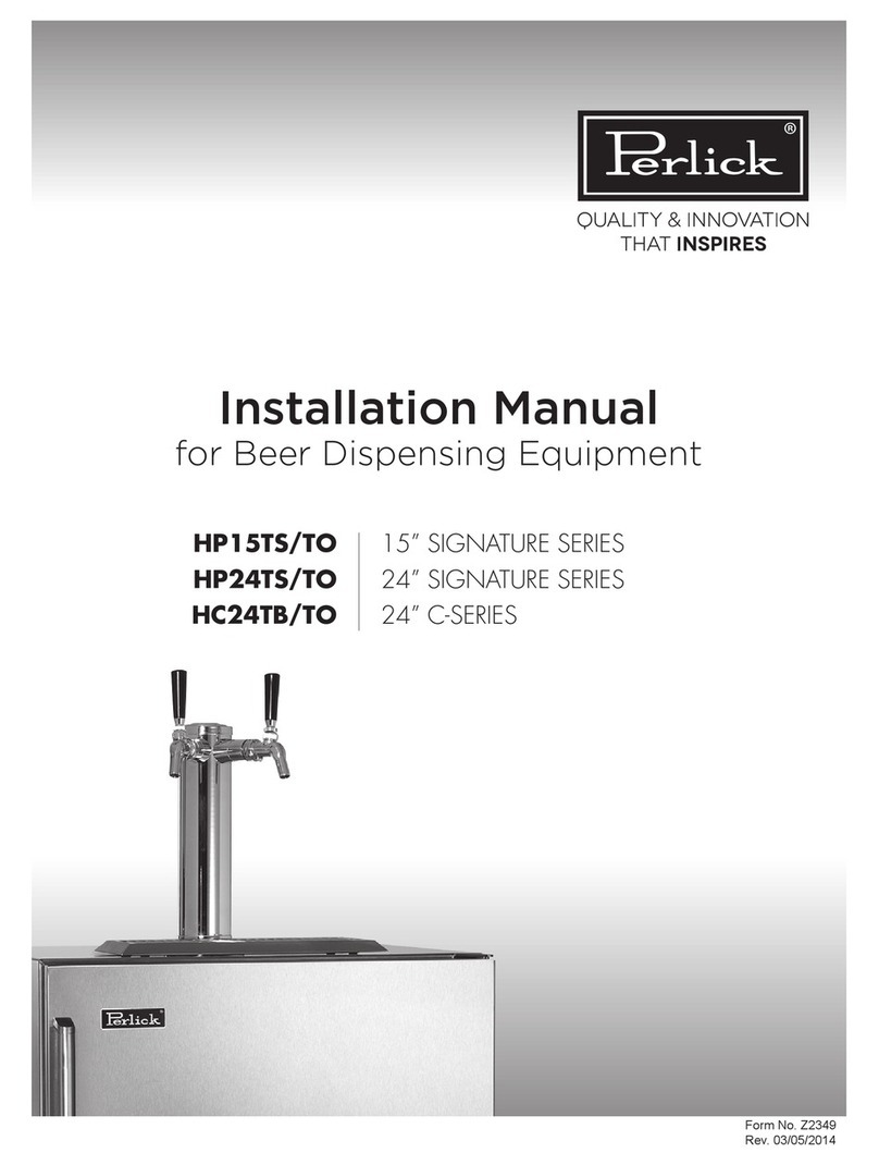 Perlick HP15TS/TO User manual
