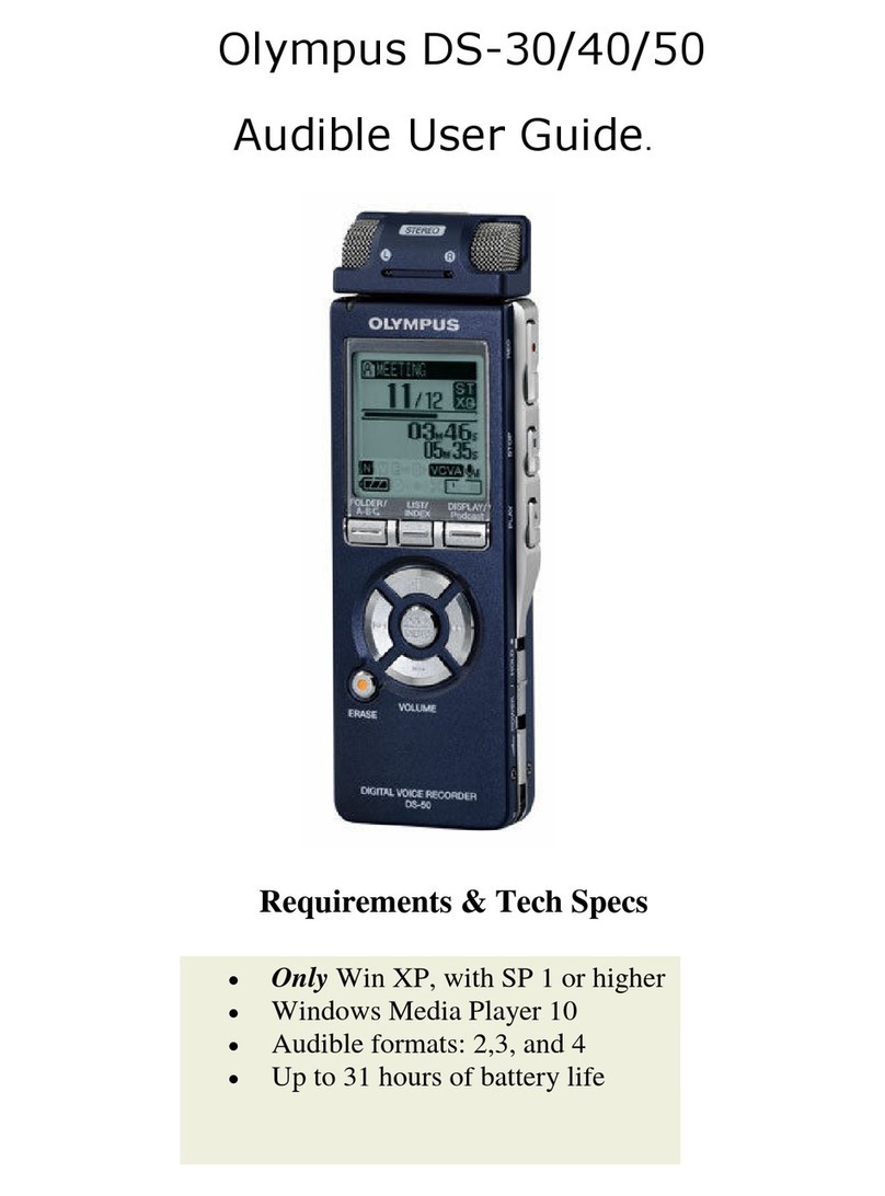 Olympus DS 30 user guide