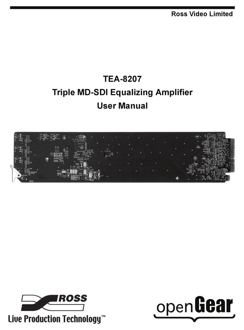 Ross TEA-8207 User manual