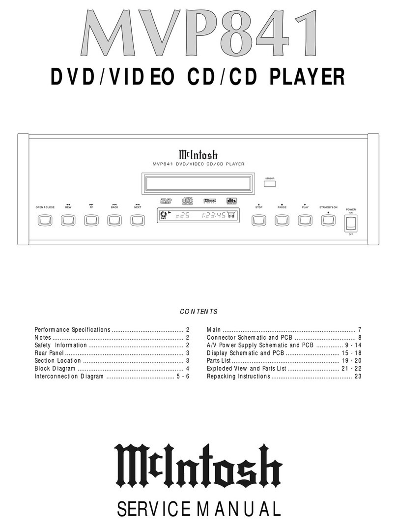 McIntosh MVP841 Service manual