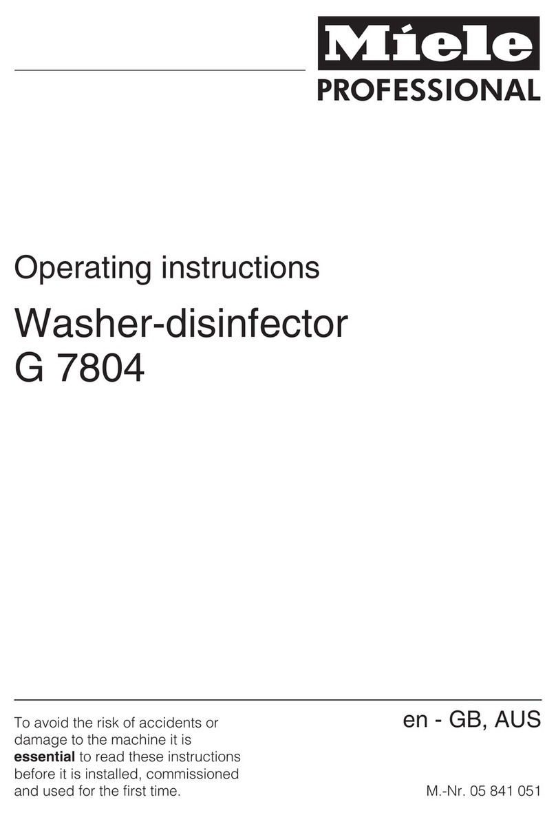 Miele G 7804 User manual Miele G 7804 User manual