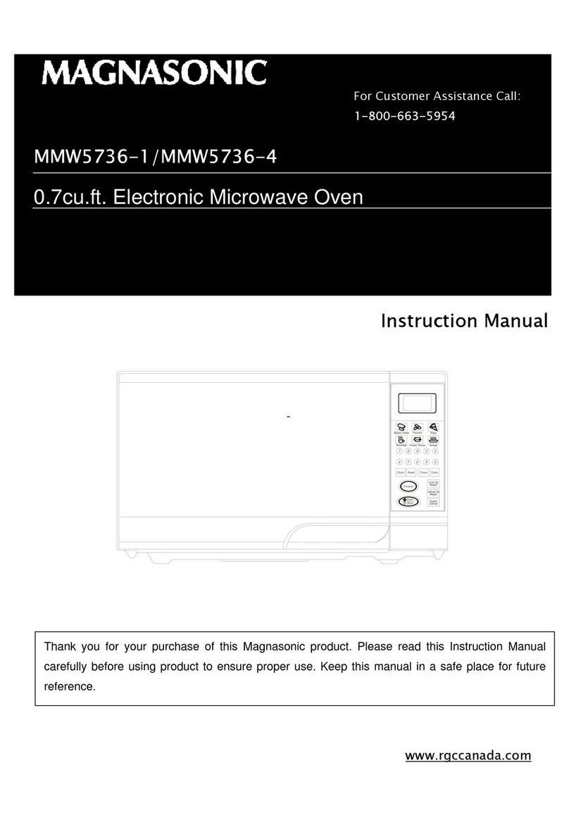 Magnasonic MMW5736-1 instruction manual