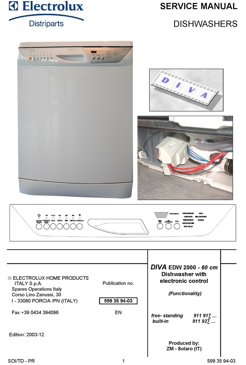 Electrolux Diva EDW 2000 Service manual
