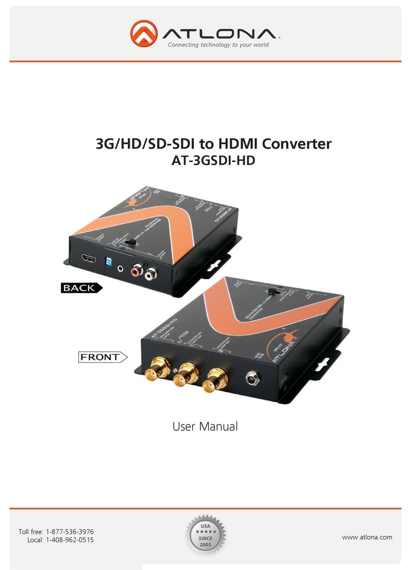 Atlona AT-3GSDI-HD user manual