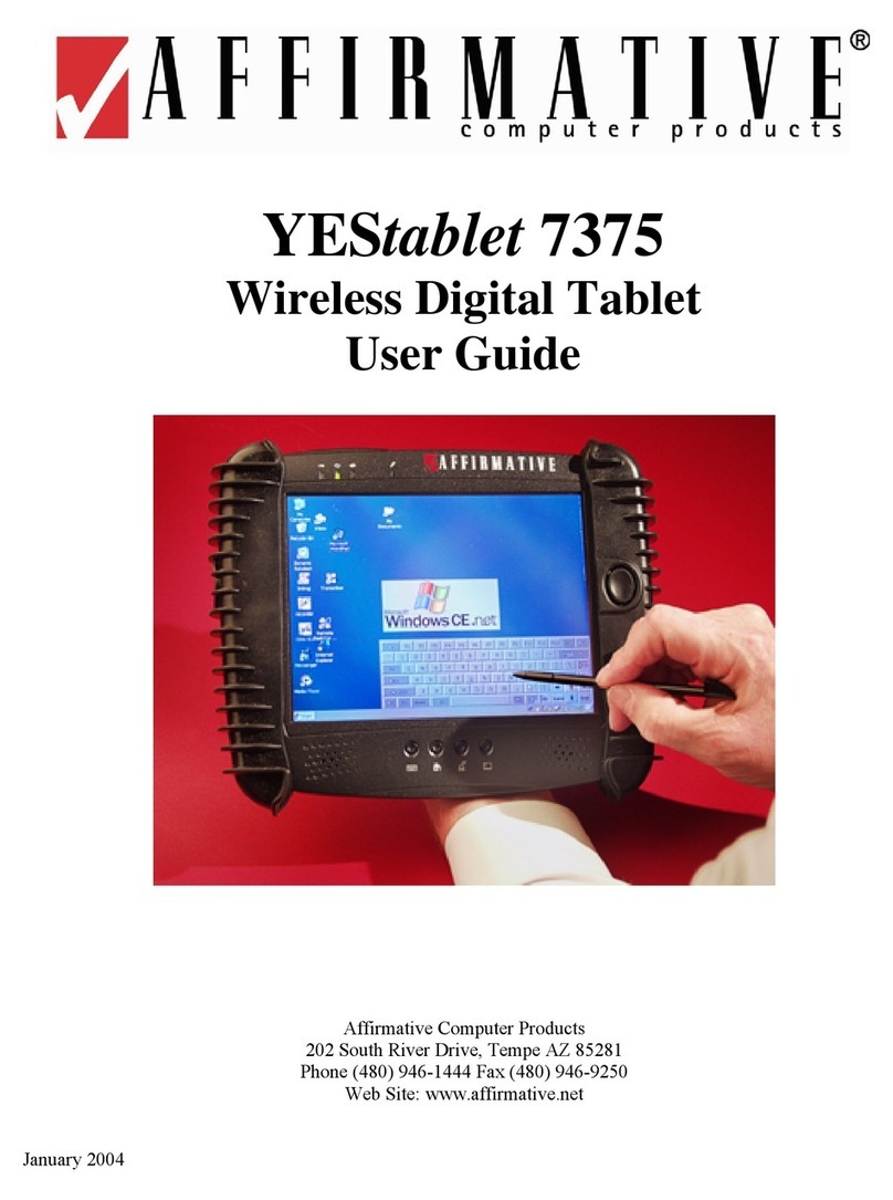 Affirmative YEStablet 7375 User manual