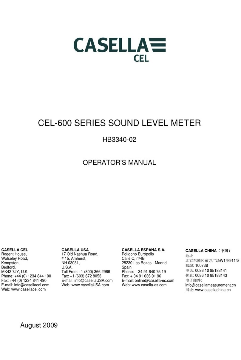 Casella HB3340-02 Operator's manual