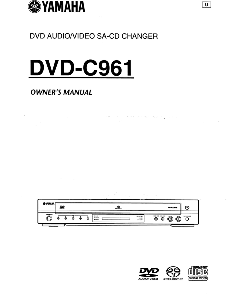 Yamaha DVD-C961 owner's manual