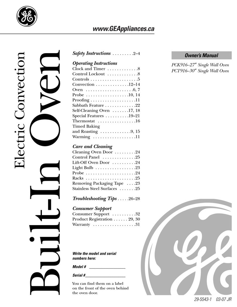 GE PCK916 User manual