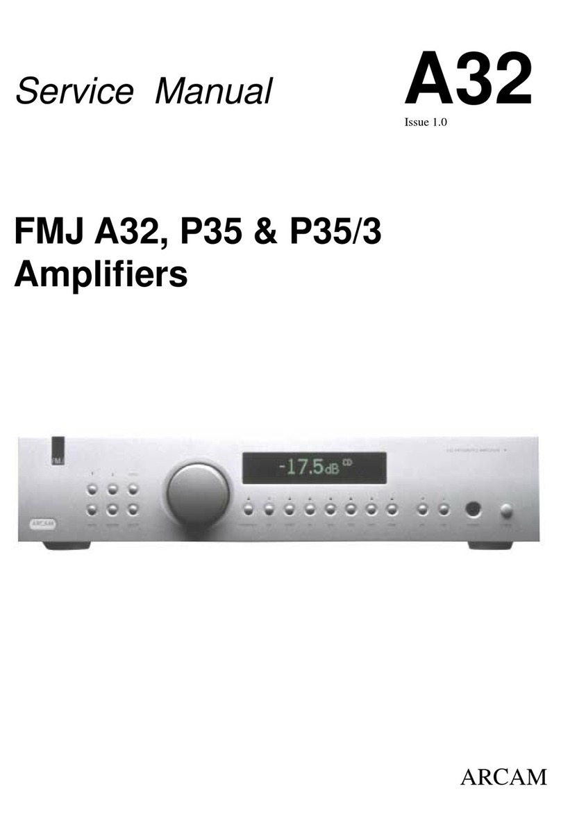 Arcam FMJ A32 Service manual